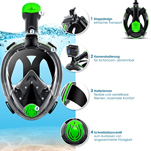 KESSER® Maschera da Immersione - Maschera da Sub