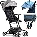PassegginoPiuma0+ Deluxe Ultraleggero 2.0 Da Viaggio Reclinabile Super Accessoriato da 6 mesi a 25 Kg Chiusura a Borsetta Passeggino Compatto e Leggero Cintura 5 Punti e Freno a Pedale, Bagaglio Aereo