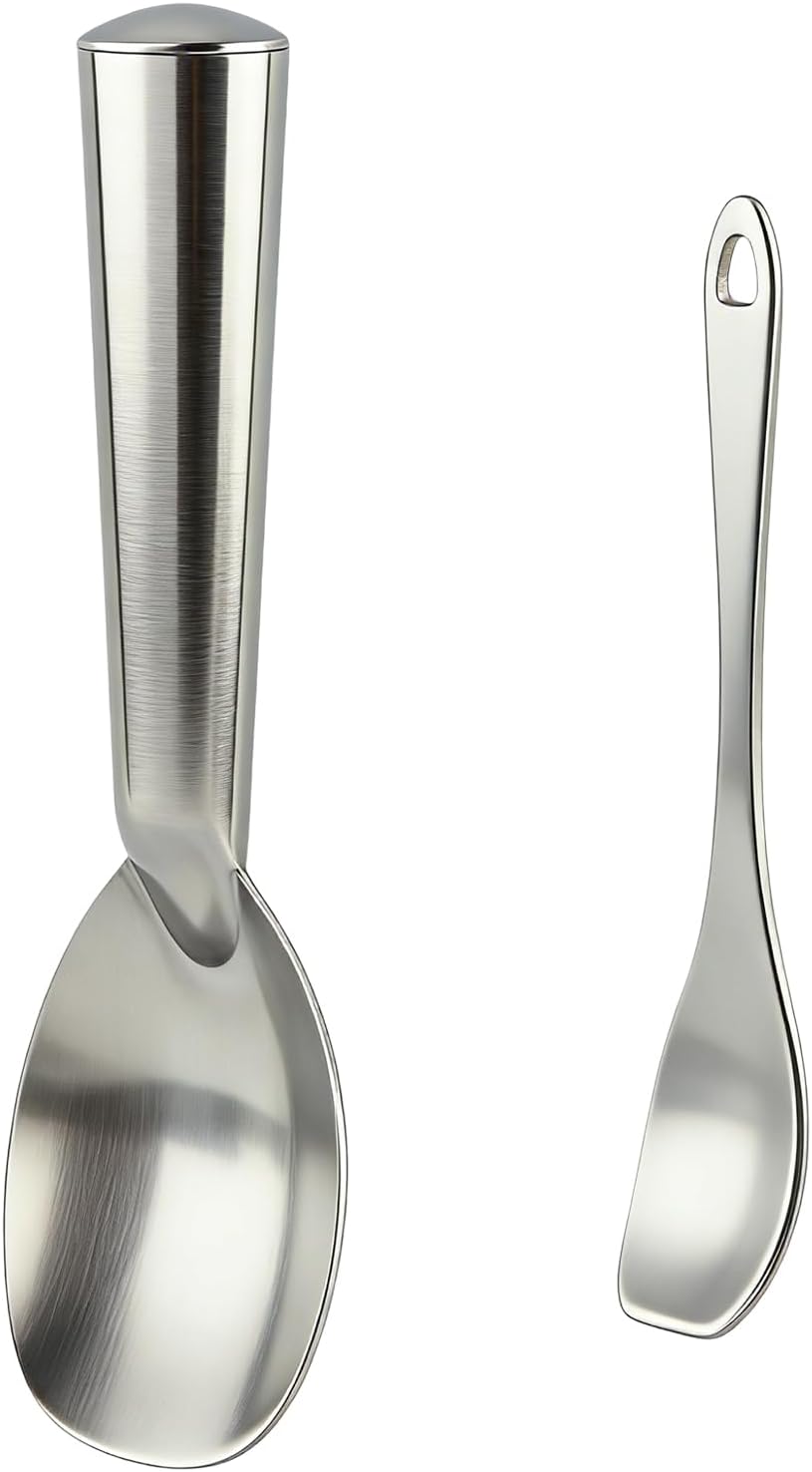 Ice Cream Spade, Heavy Duty Aluminum Ice Cream Spade Scoop for Scooping and Serving Hard Frozen Treats Durable Bend Proof Flat