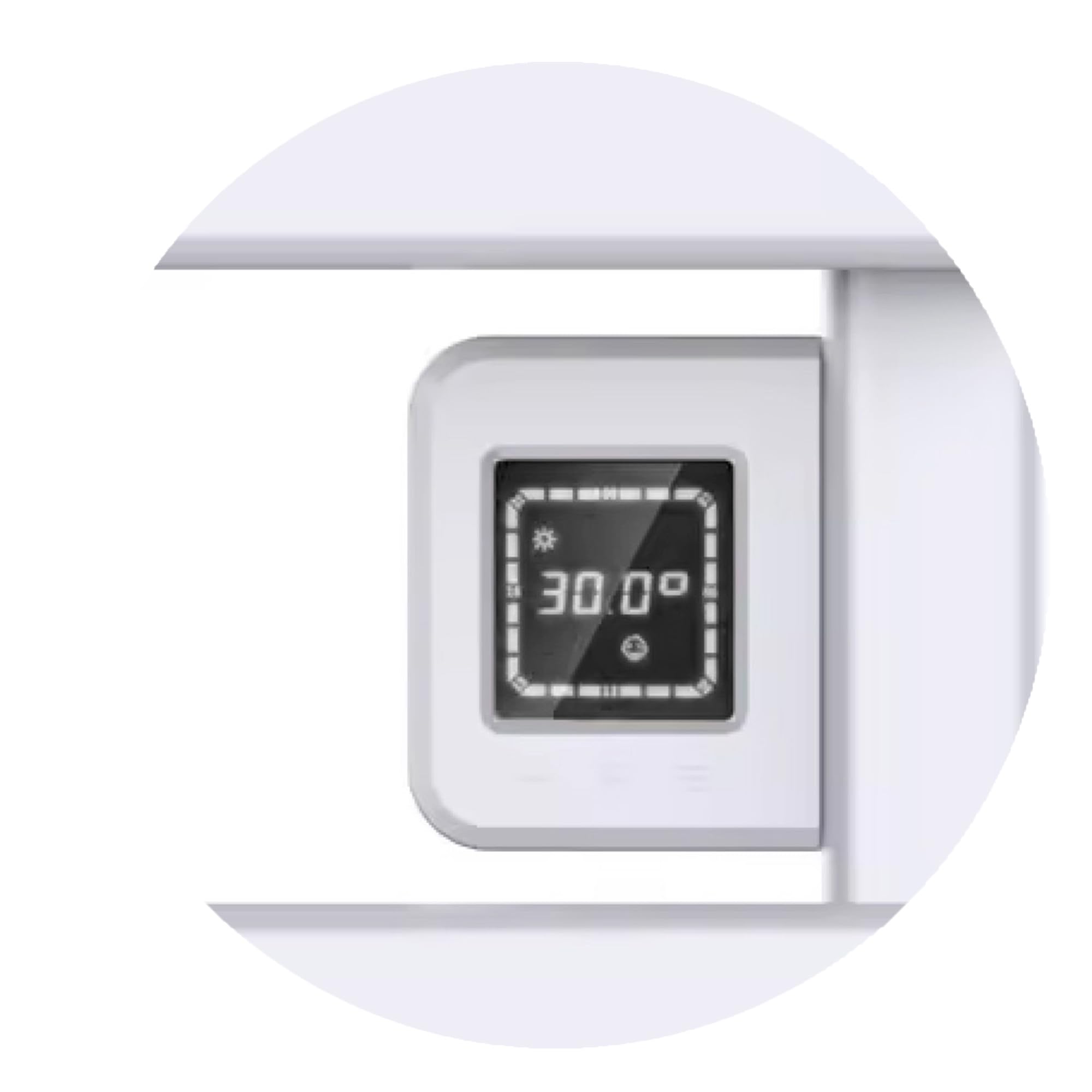 Sèche-Serviette Electrique Mural Omiros Plat Sannover 500 W Blanc