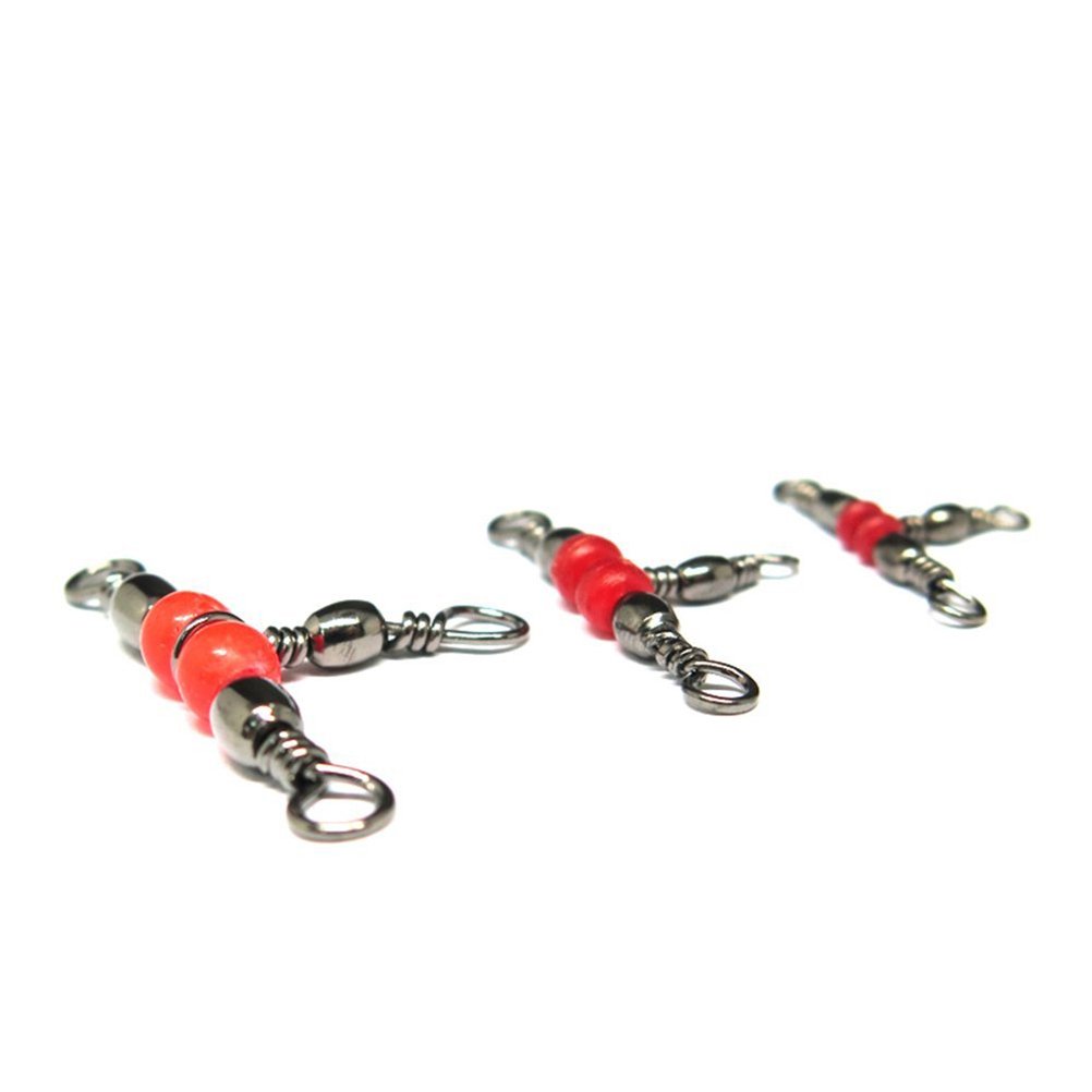 WINOMO Émerillons De Pêche 3 Voies – 50 Pièces, 12x14 Mm, Métal Solide, Rotation Fluide