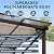 Acekool 10x12 Ft Wall Mounted Gazebo Pergola, Outdoor Lean to Gazebo Hardtop with Polycarbonate Roof, Upgraded Steel Frame Hardtop Pavilion for Patio, Garden, Lawn, Deck