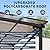Acekool 10x12 Ft Wall Mounted Gazebo Pergola, Outdoor Lean to Gazebo Hardtop with Polycarbonate Roof, Upgraded Steel Frame Hardtop Pavilion for Patio, Garden, Lawn, Deck