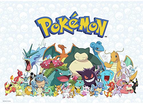 Stickers repositionnables - Pok tous les personnages - 36.5 cm x 26 cm