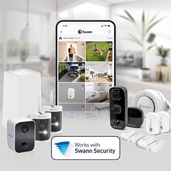 Swann Smart Security System 1080P 4カメラ Swann Home DVR Security Camera System with 1TB HDD, 4
