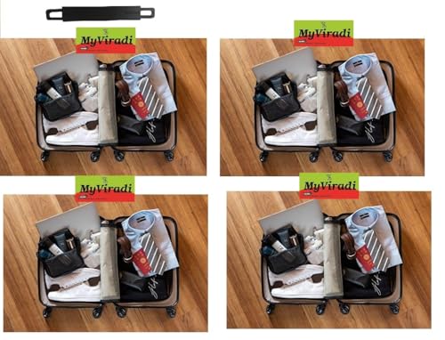 Image of Luggage Wheel,Handle,Lock Only for Replacement and Repair for VIP, Safari, Skybag, Amrican Tourister Suitcases Luggage Part (2 Pcs Black Handle)