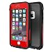 Eonfine iphone 6/6s Waterproof Case, Shockproof Protective Full-sealed Hard Cover with Clear Sound, Underwater IP68 Certificated Water Snow Dust Dirty Proof Case for iPhone 6/6s Red