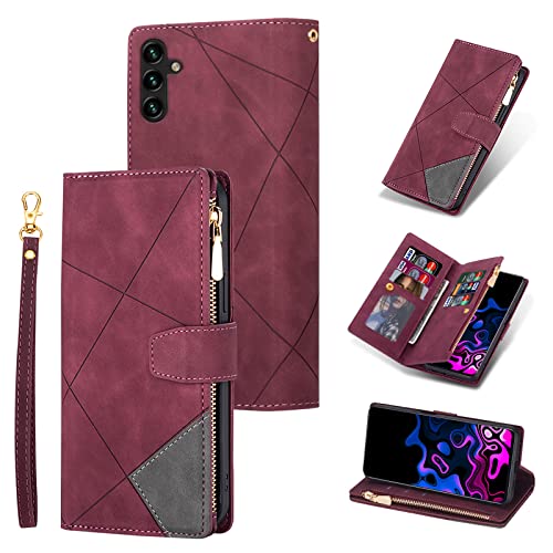 UEEBAI Coque pour Samsung Galaxy S26 Plus 5G, Etui en Cuir PU Portefeuille Rétro Antichoc Flip Case Antichoc Housse avec Fentes de Cartes Fonction Support,...