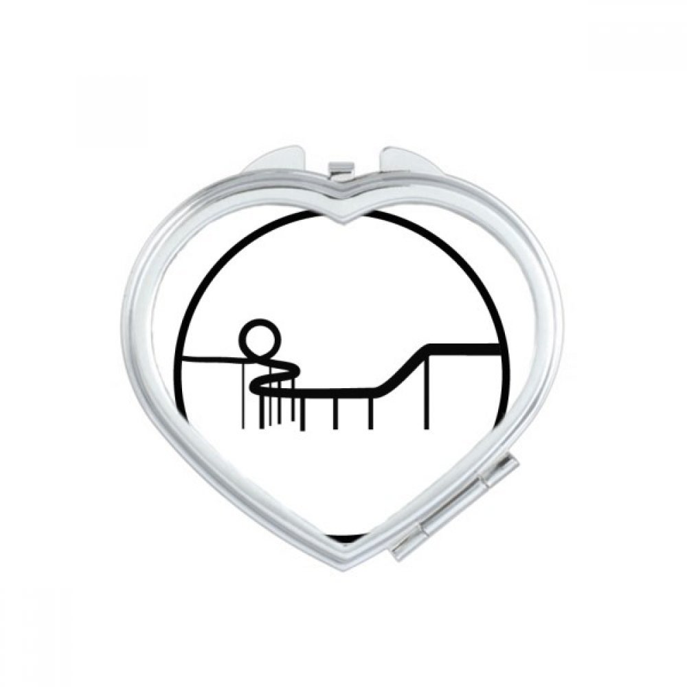 Miroir maquillage compact portable contre les imperfections invisibles en déplacement