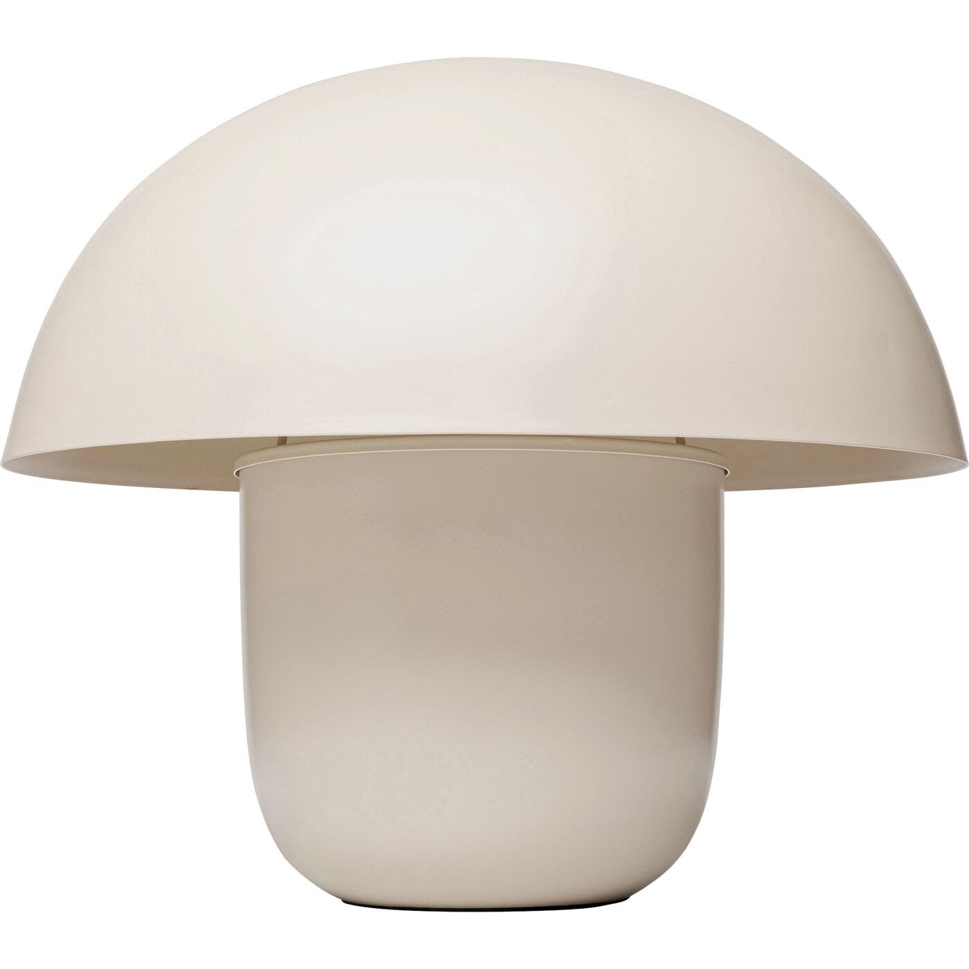 Kare Design Tischlampe Mushroom Beige, Metall, Pilzlampe, Moderne Tischleuchte, Schreibtischlampe, Büro, Wohnzimmer, Schlafzimmer, Office, keine Leuchtmittel inklusive, 50x50x44 (HxBxT)