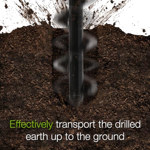 WORKPRO Auger Drill Bit Set with Hex Drive 2-Piece, Garden Post Hole Digger for Planting Bulbs Seedlings, 4x22cm 8x30cm 5 WORKPRO Auger Drill Bit Set with Hex Drive 2-Piece, Garden Post Hole Digger for Planting Bulbs Seedlings, 4x22cm 8x30cm - Image 5