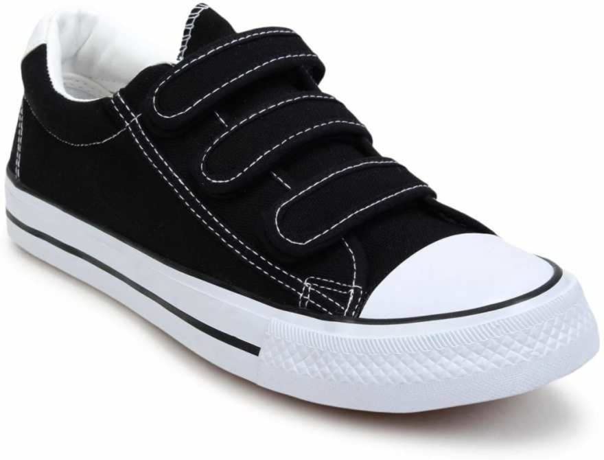 Cipramo Mens Tape Sneakers Black 8 - Image 7