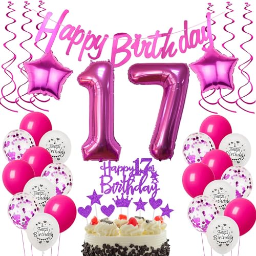 Decoração 17 anos menina aniversário rosas balões 17 aniversário menina decoração presente para 17 anos aniversário menina rosas aniversário 17 anos meninas balões decoração para bolos 17 menina
