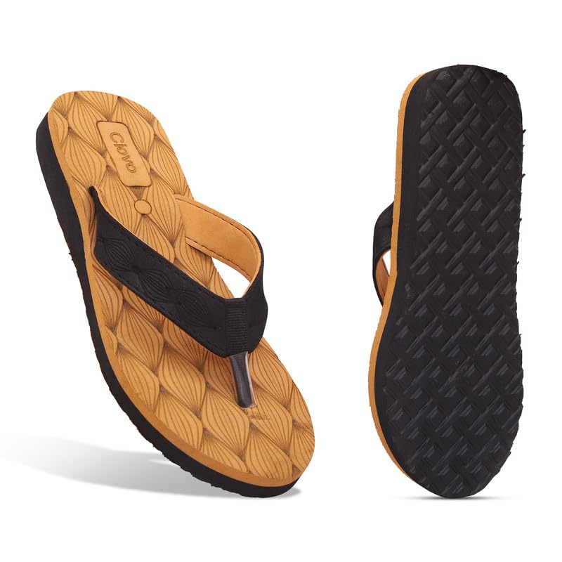 LYTEWALK Rubberised E.V.A Sandals For Womens Comfortable & Stylish/Ideal For Casual & Formal Occasions (8_Tan) (B0CP5YWLPV) Amazon Price History, Amazon Price Tracker