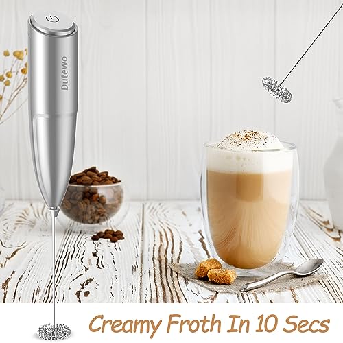Dutewo D-02 Hand Mixer Milk Frother For Coffee - Dutewo Frother Handheld Foam Maker For Lattes, Electric Whisk Drink Mixer Mini Foamer thumb #1