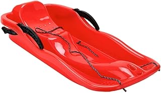 HEXAR Heavy Duty Sand Skiing Board for 2 people With Brake Outdoor Sports Plastic Skiing Boards Sled Snow Grass Sand Board Ski Pad Snowboard With Rope for Two Adults Size
