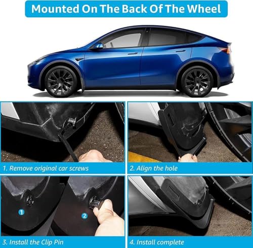 Bavettes auto Tesla Model Y Juniper anti-projections route - 3
