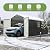 Greesum 12x20FT Metal Carport with Walk-in Side Door, All Weather Metal Garage Shed with Window and Vent, Canopy Shelter with Heavy Duty Frame and Galvanized Roof for Cars, Tools, Boats, Black