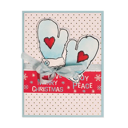 Spellbinders Mittens Stamp, Synthetic Material, Multicoloured, 15.1 x 13 x 0.8 cm, Multicolor - Image 2