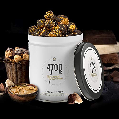 Image of 4700BC Gourmet Popcorn, Peanut Butter Chocolate, Tin, 125g