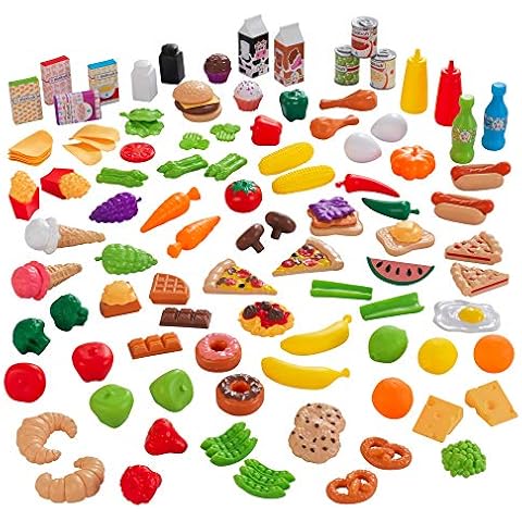 KidKraft 63330 Tasty Treats Pretend Play Food Set, 115 Pieces and Accessories for Kids Toy Kitchen Cover