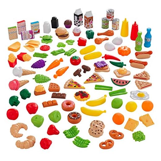 KidKraft Tasty Treats Play Food Set (115 Pieces)