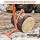 YedZen Fällheber mit Wendehaken, Fällheber 130cm Öffnung Max 32,5cm, Kantheber Geschmiedeter mit Wendehaken und Rutschfester Handgriff, Stahl Heber Zum Fällen von Bäumen Forst- Waldarbeit