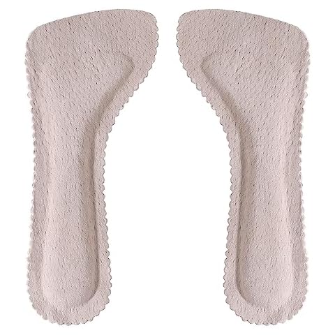 Pigskin High Heel Cushion Inserts for Women, 3/4" Invisible Self-Adhesive Barefoot Cushioning Insoles Arch Support for Dress Shoes Sandals Flats and Boots, Anti-Slip and Ultra-Absorbent, 1 Pair Cover