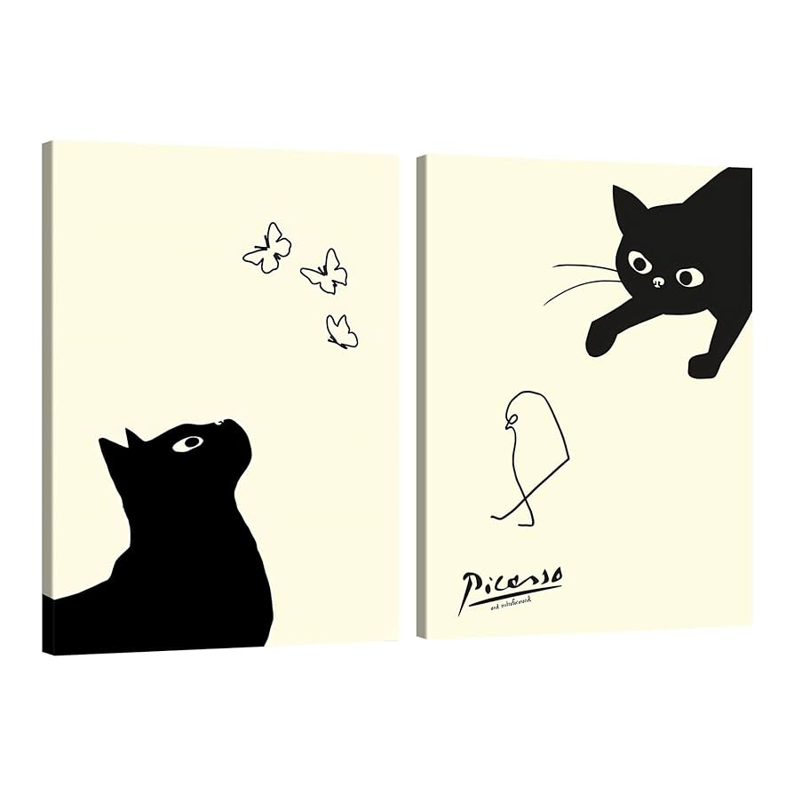 絵画。壁掛け原画【素敵なピアノ曲と椅子の上で寝たい猫】 絵画。壁掛け原画【素敵なピアノ曲と椅子の上で寝たい猫】 絵画。