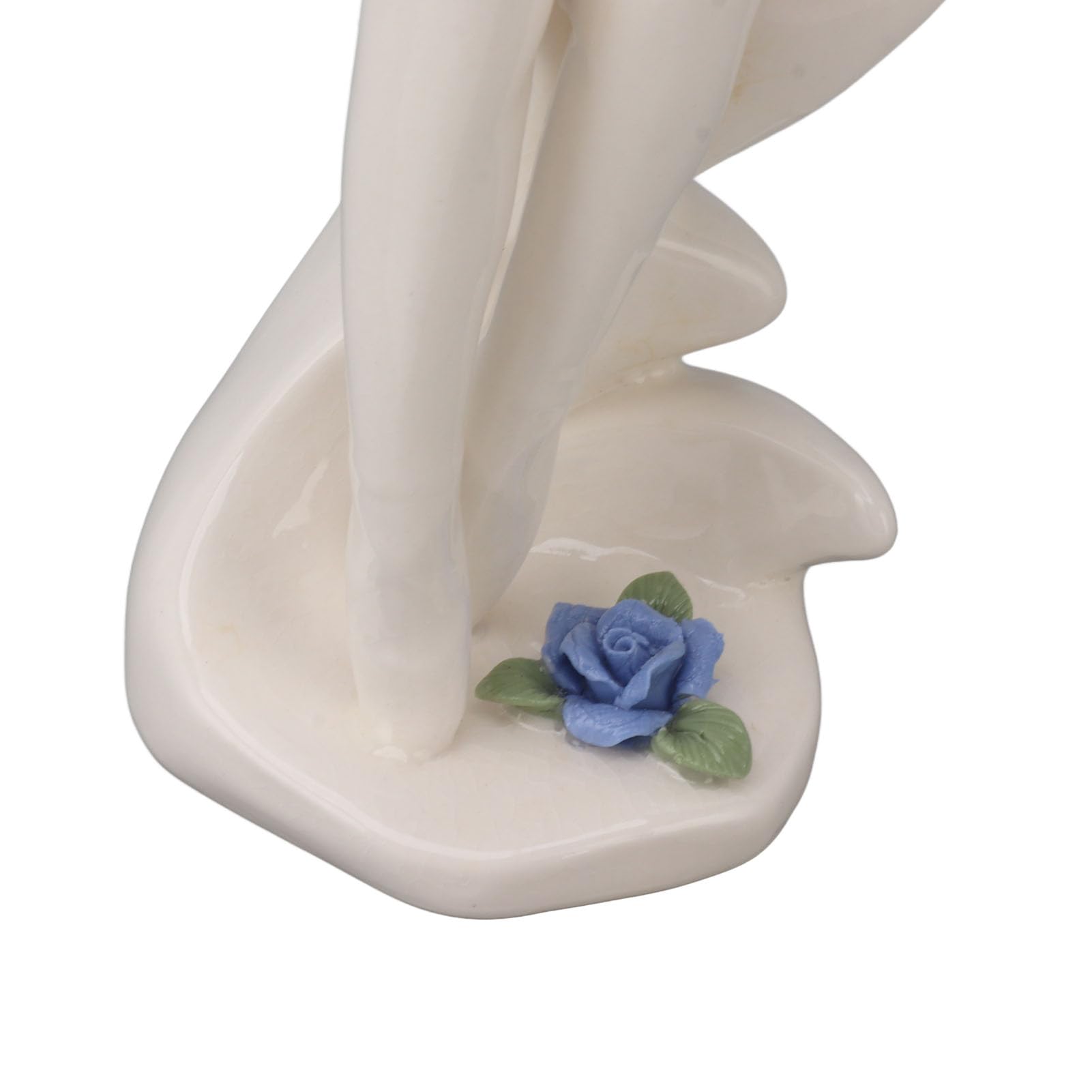 Wnvivi Statua Baletnicy, Figurka Baletnicy Rzeźba Ceramiczna Ozdoba na Biurko, Figurka z żywicy do Wystroju Domu Półka na Książki Dekoracja Stołu w Jadalni