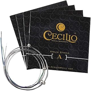 Cecilio Violin String Set, Size 4/4-3/4 (Full Size), 4-Pack