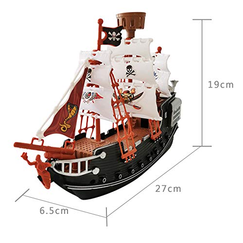 Pädagogisches Piratenschiff Rollenspiel Spielzeug Spielset Sicherheit Langlebiges Piratenschiff Modell Loyal Pirate… – Bild 3