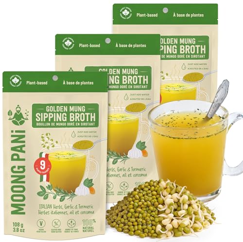 Moong Pani Golden Mung Sipping Broth Powder 3-Pack | Italian