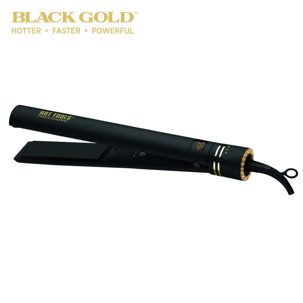 Hot tools black gold micro shine flat iron Clearance