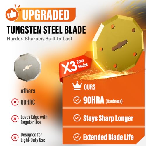Image of Cordless Electric Scissors with 3 Tungsten Steel Blades, 2500mAh Battery, LED Light, High-Torque Motor, Cardboard Cutter for Fabric, Cardboard, Leather, Carpet, Wire Rope Cutters