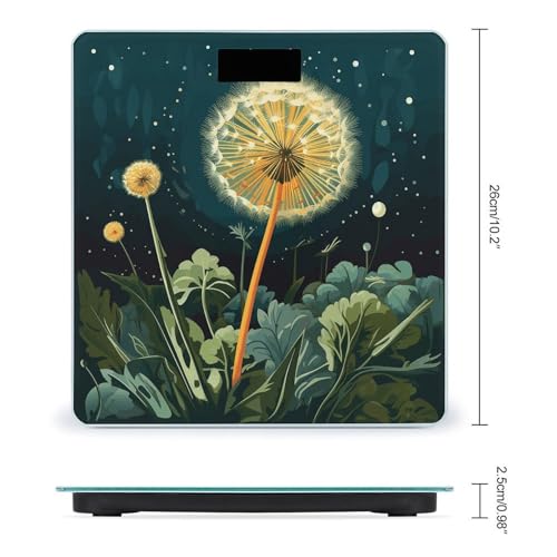 Báscula digital de baño Dandelions at Night 26x26 cm miniatura 2