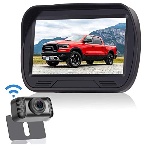LeeKooLuu F03 Digital Wireless Backup Camera HD 720P System 4.3 Inch LCD Monitor