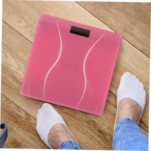 Báscula digital LIFKOME color rosa para baño miniatura 4