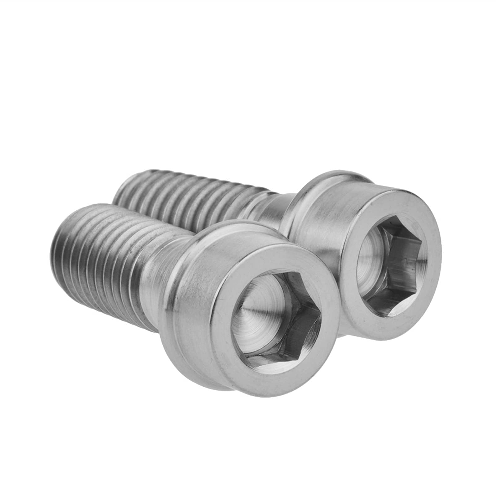 2 pièces M10 X 25mm 1.5mm pas M10 * 25mm 1.25mm pas moto titane Ti boulons vis for Ducati vélo frein cyclisme boulon(25MM P1.5_M10)