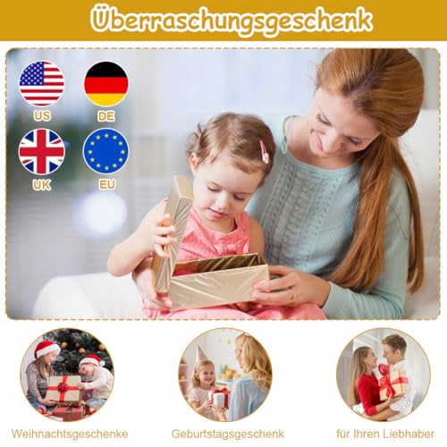 Fosoloni A7 Karteikarten Box Karteikasten Holz mit Deckel Vokabelbox Lernkarteibox Holz für Büro Schulen und Heim(Karteikarten Nicht im Enthalten) 22cm*12.6cm*9cm