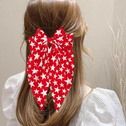 Pinzas para cabello con lazos patriotic 2 piezas miniatura 4