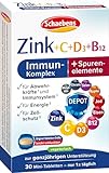 Schaebens Zink + C + D3 + B12 Immun-Kur + Spurenelemente