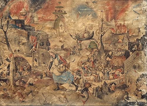 Toile murale Dulle Griet de Bruegel peinture abstraite pour décoration de salon moderne