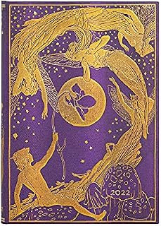 Paperblanks 12 Month Planners 2022 Violet Fairy | Horizontal | Midi (130 × 180 mm)
