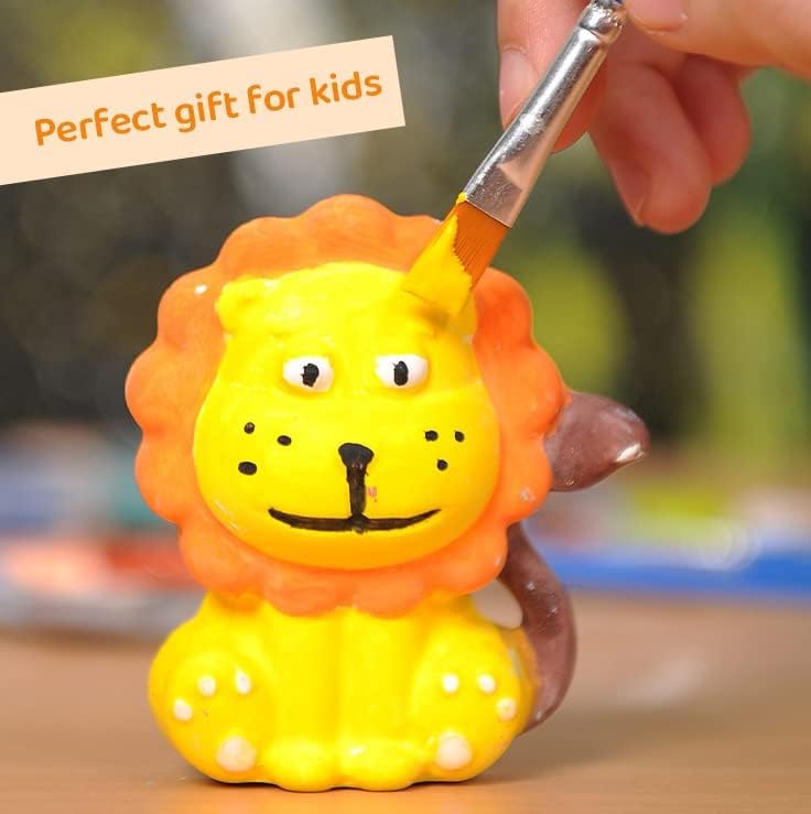 Painting Kits for Kids Crafts, Mould and Paint Cute Pets Arts and Crafts Toy, DIY Kit (Animals)