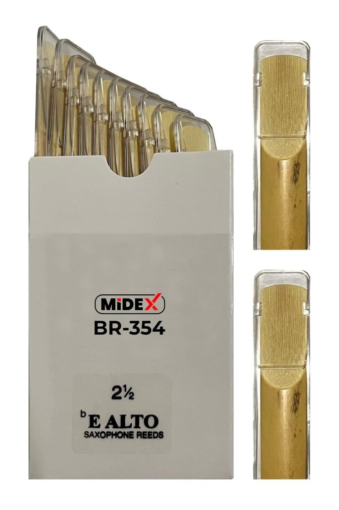 Midex BR-354A Alto Saksafon Kamışı 10'LU Paket (NO:2.5)