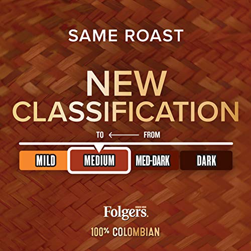 Image of Folgers 100% Colombian Medium Roast Ground Coffee, 24.2 Ounces
