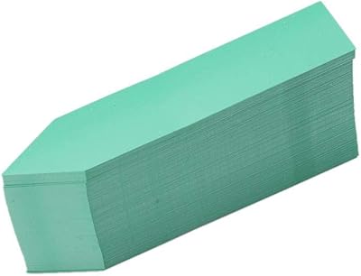 100Pcs Plant Labels Waterproof Reusable Plastic PVC Stakes Tags Nursery Garden Pot Marker for Plants Indentification (4 x 0.8Inch Green)