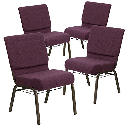 Flash Furniture Plum Chair with Cup Rack