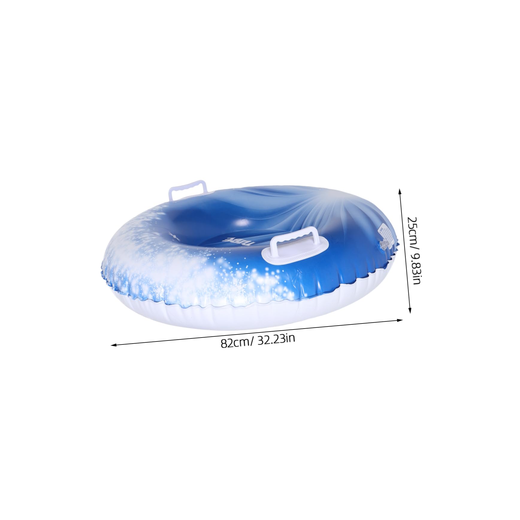 KOMBIUDA Snow Tube for Kids Winter Fun Inflatable Sledding Tire Teens Sled Easy Inflate Deflate